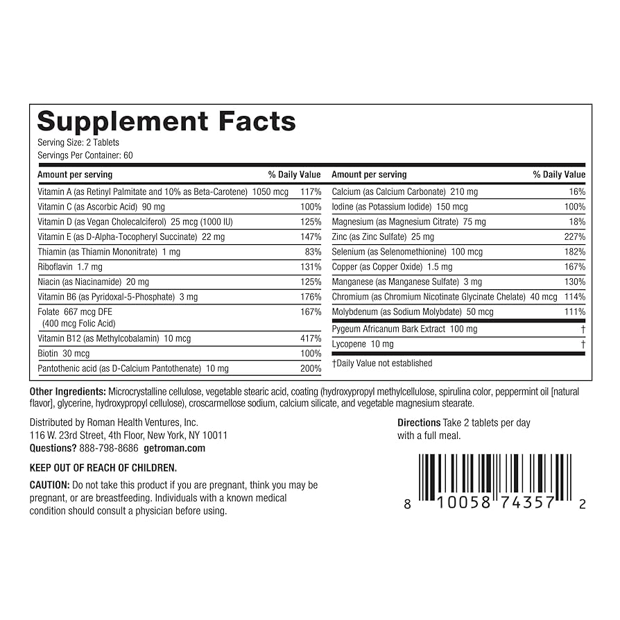 滾りMen&#39;s Supplement Amazon.com: Ro Daily Multivitamin for Men | Supports